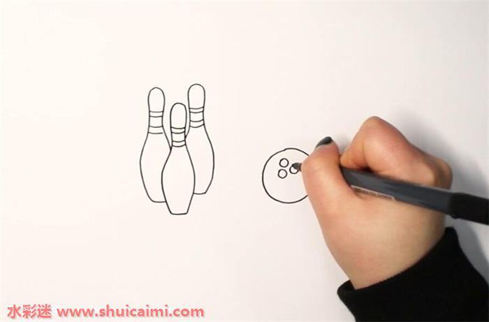 保龄球怎么画 保龄球简笔画简单彩色