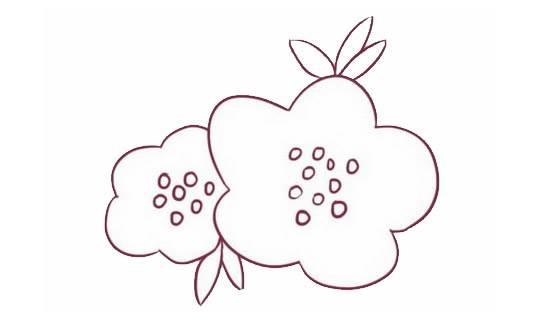 海棠花简笔画 怎样画海棠花简笔画