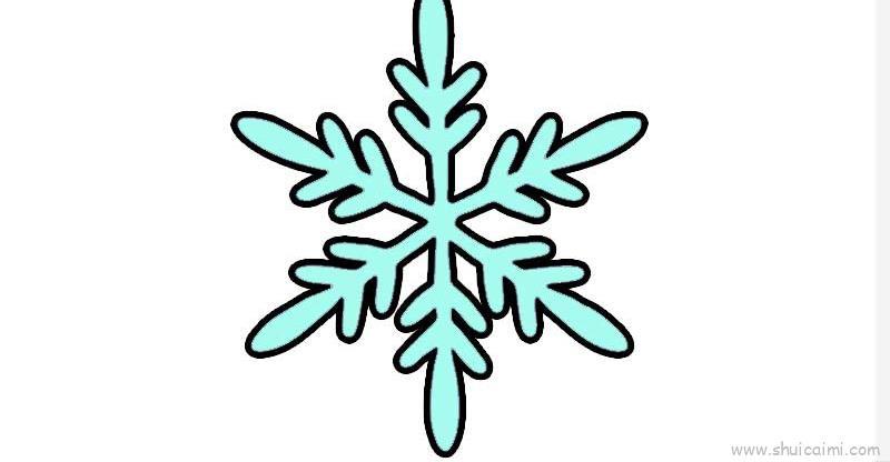 雪花儿童画怎么画 雪花简笔画画法