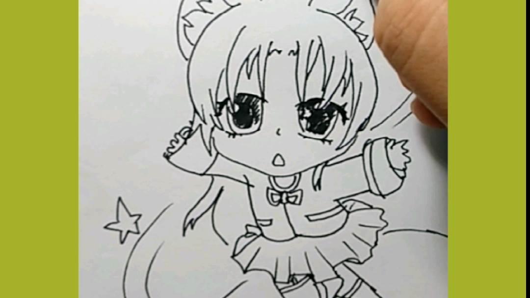 小公主简笔画 小公主简笔画漂亮可爱