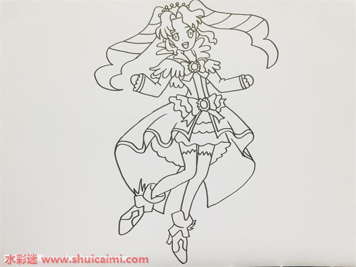 彩俐公主怎么画 彩俐公主简笔画画法