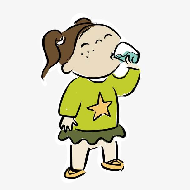 喝水简笔画 喝水简笔画幼儿园