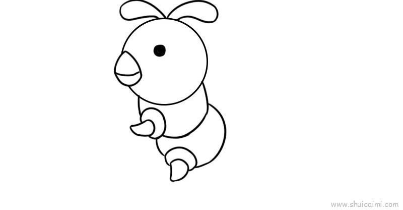 虫子儿童画怎么画 虫子简笔画步骤