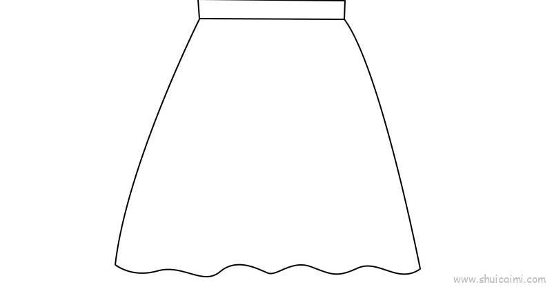 短裙儿童画怎么画 短裙简笔画步骤