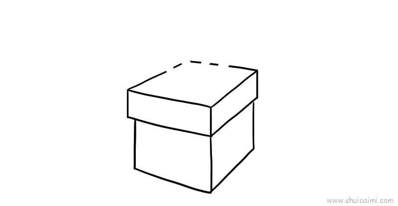 圣诞节礼物盒儿童画怎么画 圣诞节礼物盒简笔画步骤