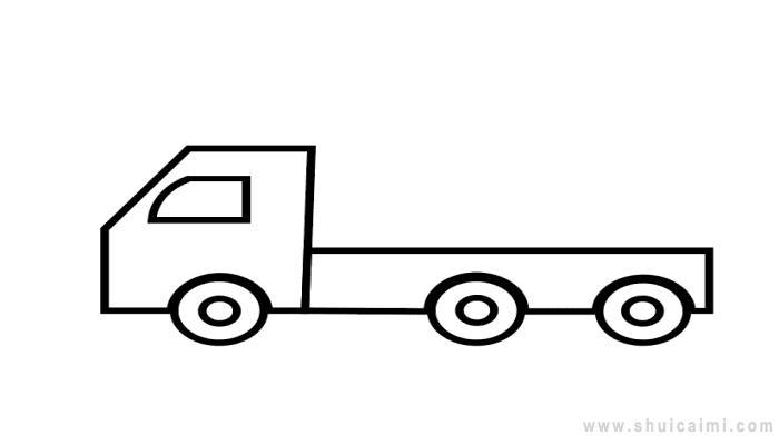 工程车简笔画怎么画 工程车简笔画顺序