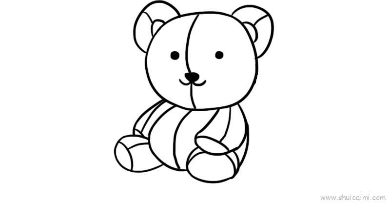 毛绒玩具儿童画怎么画 毛绒玩具简笔画图片