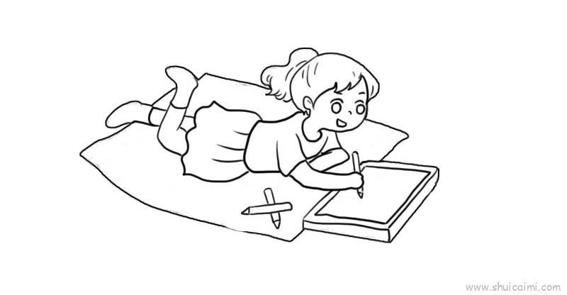小女孩儿童画怎么画 小女孩简笔画简单又好看