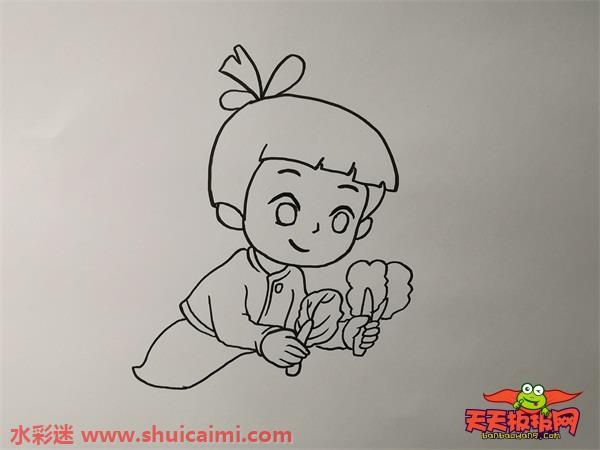 五一快乐节人物怎么画 五一快乐节人物简笔画步骤图