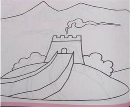 长城简笔画图片大全 万里长城简笔画图片大全
