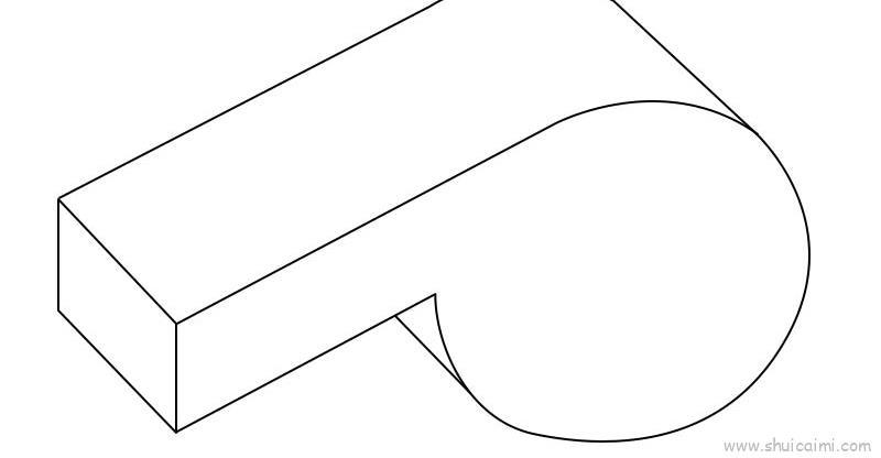 哨子儿童画怎么画 哨子简笔画顺序