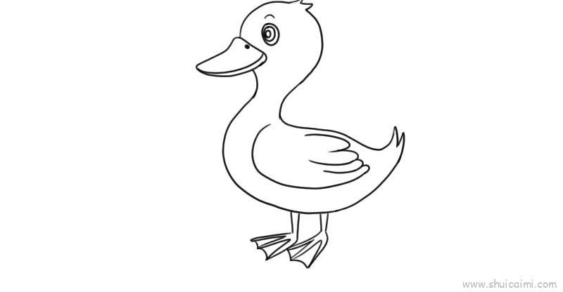 鸭子儿童画怎么画 鸭子简笔画画法
