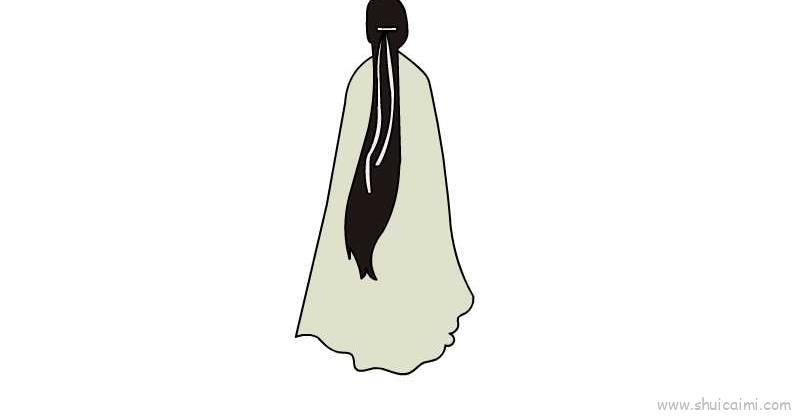 古风背影儿童画怎么画 古风背影简笔画简单又好看