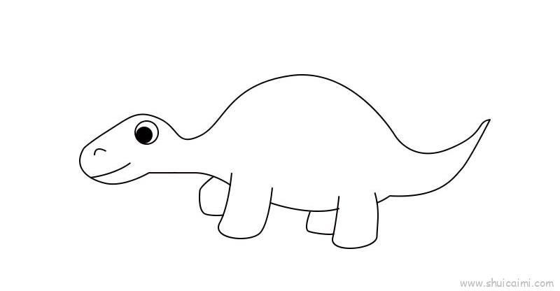 剑龙儿童画怎么画 剑龙简笔画图片大全