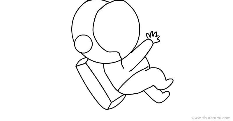 宇航员儿童画怎么画 宇航员简笔画图片