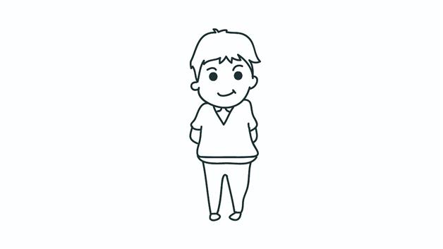 帅气男生全身简笔画怎么画 帅气男生全身简笔画图片大全