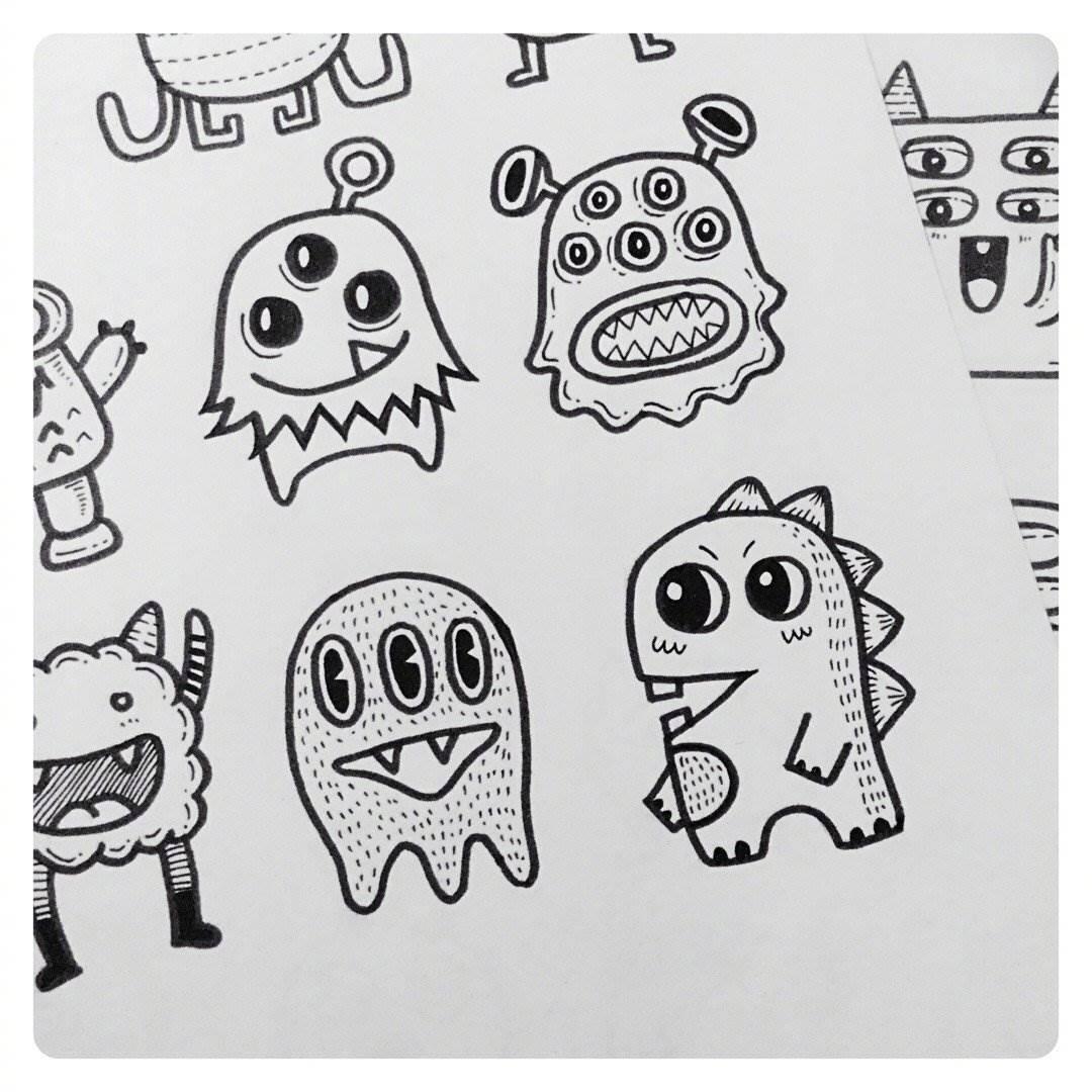 怪兽简笔画 怪兽简笔画图片大全