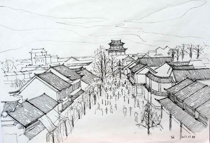 清岩古镇怎么画简笔画 清岩古镇图片欣赏