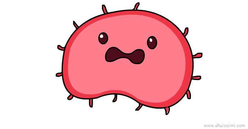 病毒儿童画怎么画 病毒简笔画图片