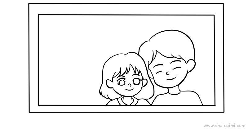 一家三口儿童画怎么画 一家三口简笔画图片