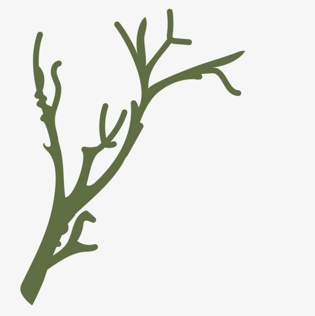 简笔画树枝素材 树枝简笔画图片