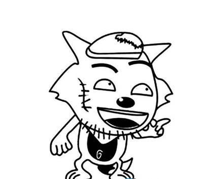 大灰狼简笔画图片大全 大灰狼简笔画图片大全可爱