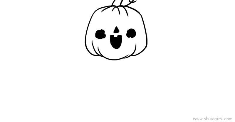 南瓜人儿童画怎么画 南瓜人简笔画画法