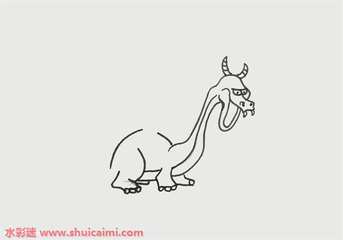 卡通可爱的飞龙简笔画怎么画霸气又帅气?