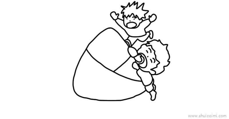 吃粽子教程儿童画怎么画 吃粽子教程简笔画顺序