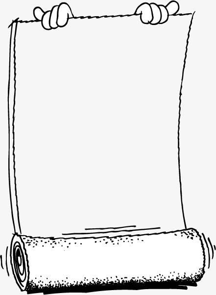 画卷简笔画图片大全 画卷简笔画简单又漂亮