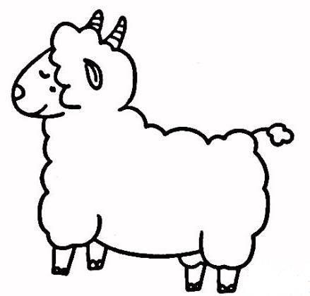 山羊的简笔画图片大全 山羊的简笔画简单又好看