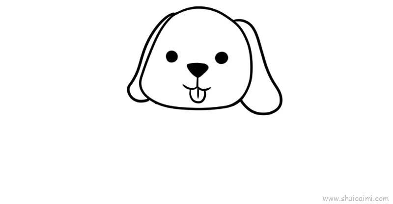 小狗儿童画怎么画 小狗简笔画图片