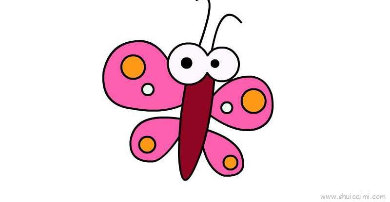 蝴蝶儿童画怎么画 蝴蝶简笔画简单