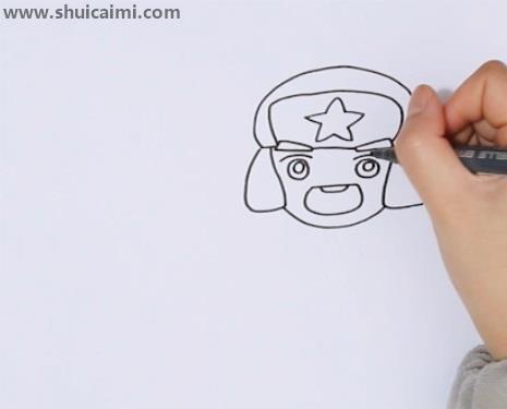 雷锋简笔画怎么画 雷锋简笔画顺序