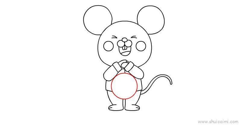 鼠年福字儿童画怎么画 鼠年福字简笔画步骤