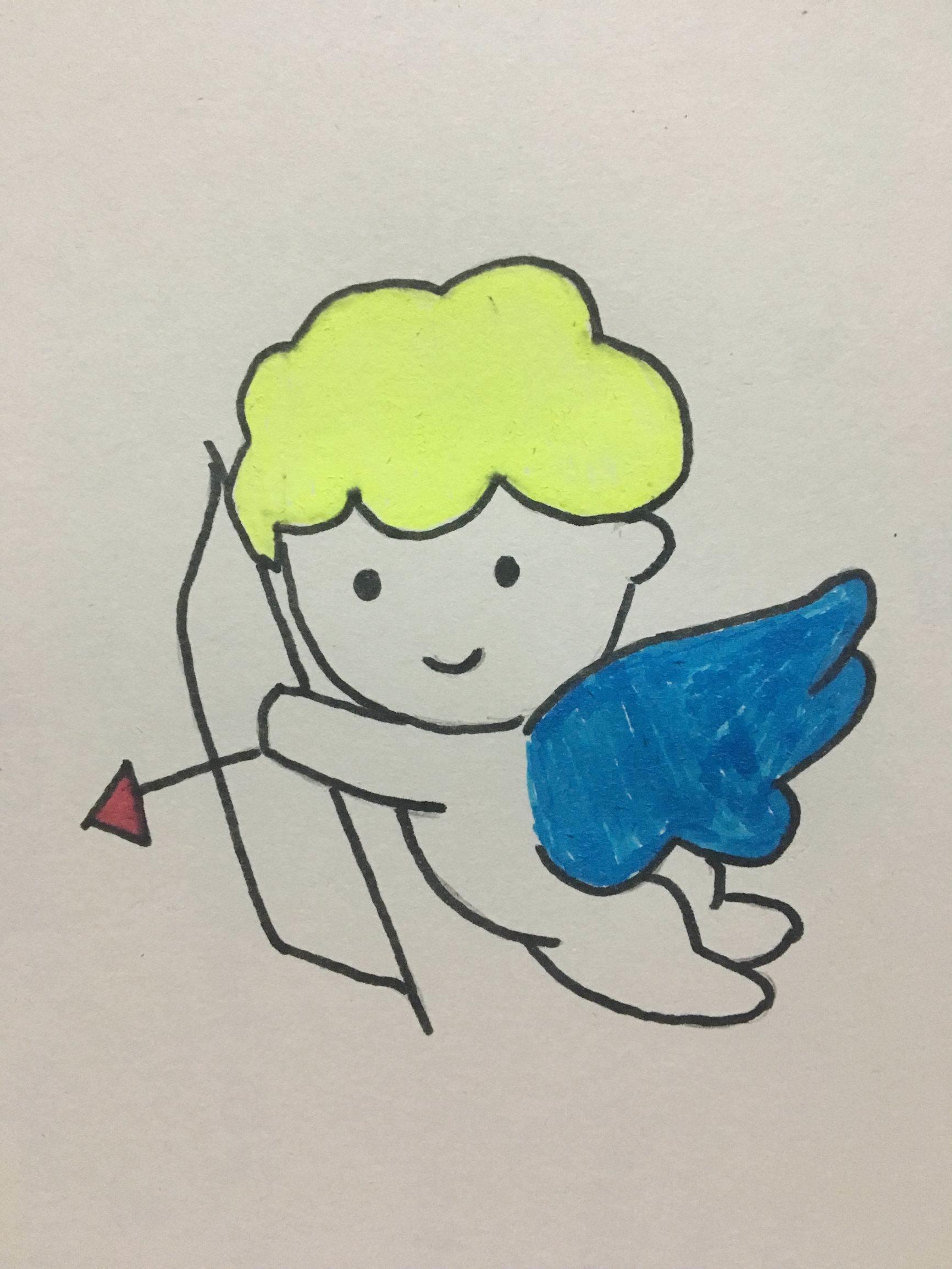 天使简笔画 天使简笔画可爱