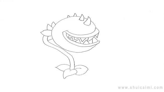食人花简笔画怎么画 食人花简笔画简单