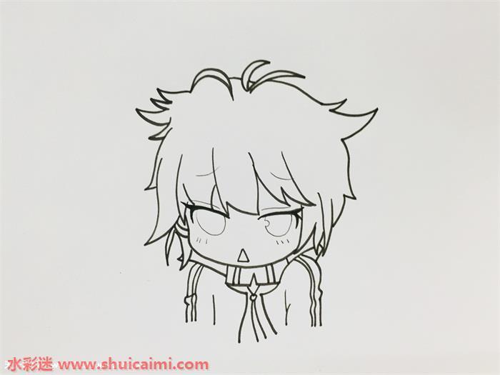 霍雨浩彩色简笔画详细教程