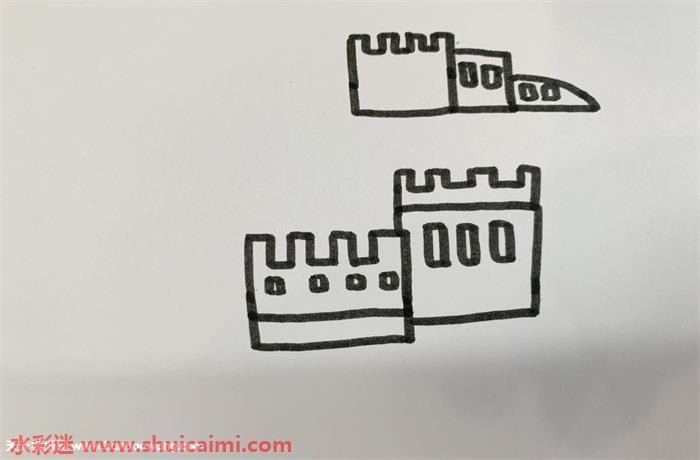 长城怎么画 长城简笔画简单易画彩色