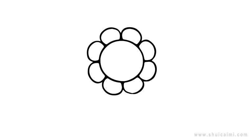太阳花简笔画怎么画 太阳花简笔画图片大全