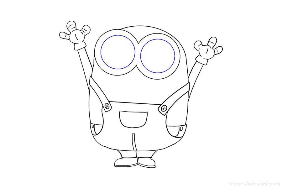 小黄人鲍勃怎么画 小黄人鲍勃简笔画步骤