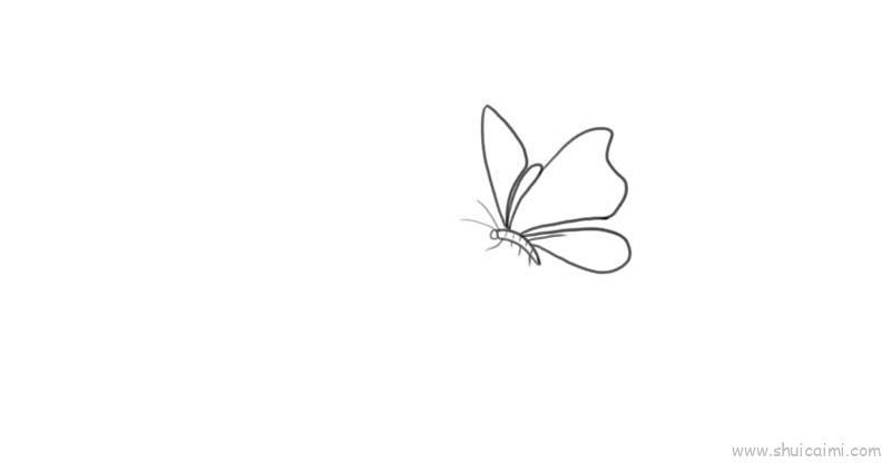花朵和蝴蝶儿童画怎么画 花朵和蝴蝶简笔画图片大全