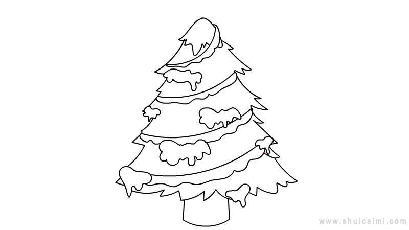 圣诞树简笔画怎么画 圣诞树简笔画顺序