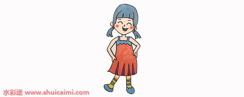 淘气包马小跳夏林果简笔画步骤教程