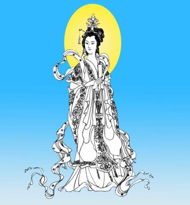 王母娘娘Q版简笔画 王母娘娘怎么画简笔画卡通