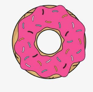 甜甜圈简笔画 甜甜圈简笔画图片