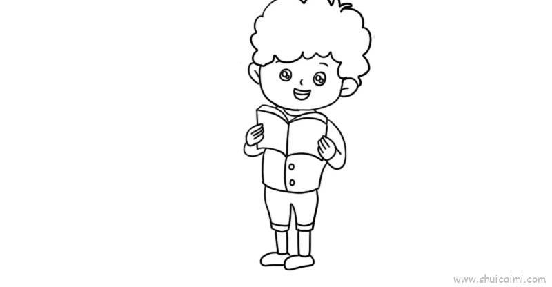 人物男孩儿童画怎么画 人物男孩简笔画步骤