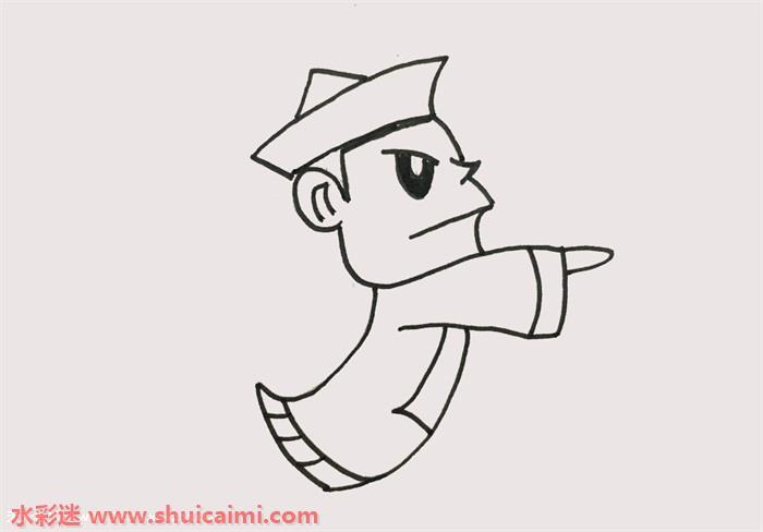 经典搞笑的僵尸简笔画步骤图大全