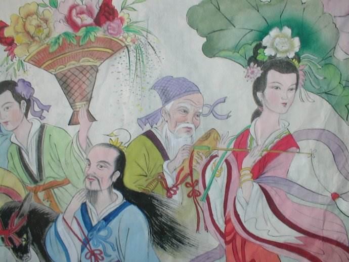 八仙过海年画怎么画 八仙过海年画怎么画简单