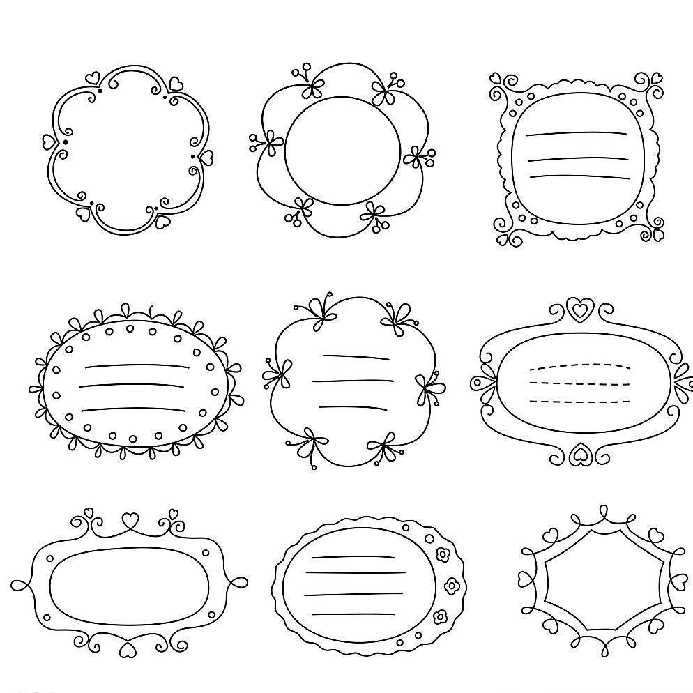 边框简笔画 边框简笔画简单漂亮